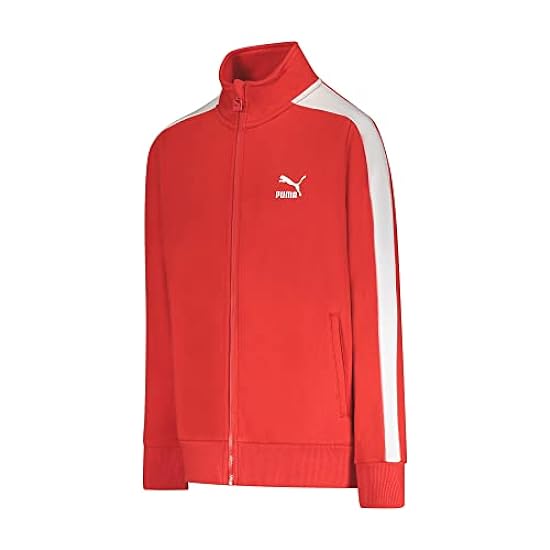 Puma Kids Youth T7 Core Cotton French Terry Track Jacket (as1, alpha, x_l, regular, Red, X-Large) 397503573