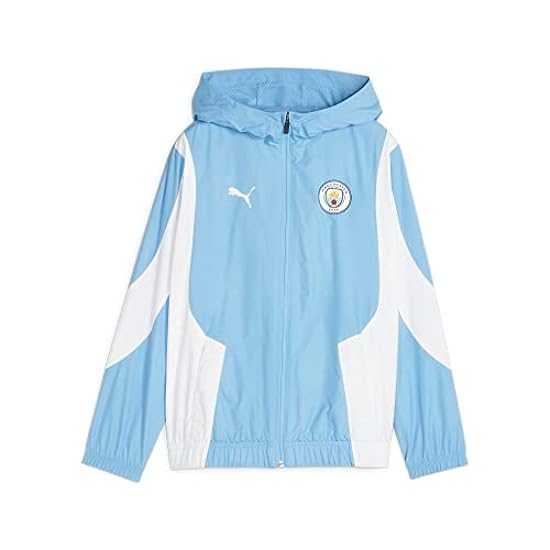PUMA 2023-2024 Man City Pre-Match Woven Anthem Jacket (Light Blue) - Kids 285208553