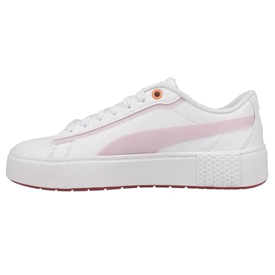PUMA Sneaker da donna Smash Platform, bianco/rosa., 39 