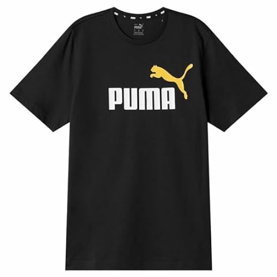 Puma Maglietta a Maniche Corte Uomo Ess+ 2 col Logo Ner
