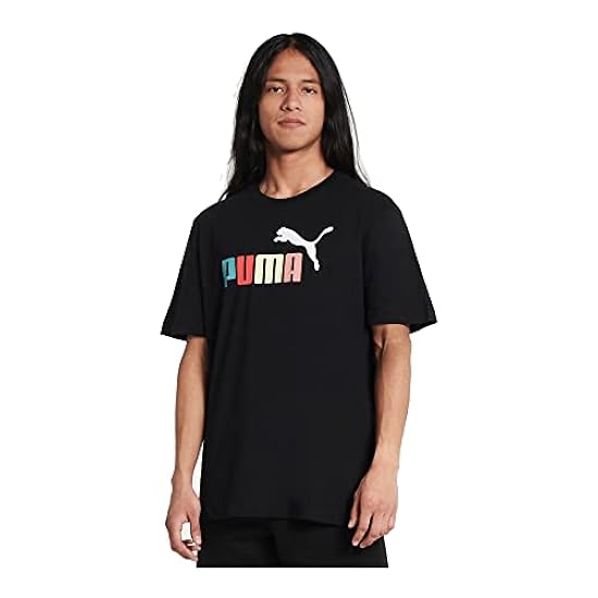 Puma Vallarta Blu ESS 2 Col Logo T-Shirt Uomo, Nero pum
