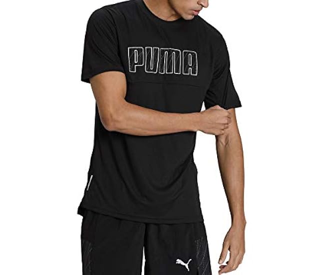 PUMA Run Logo SS Tee T-Shirt Uomo (Pacco da 1) 91805668