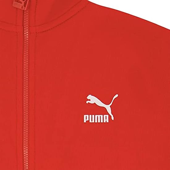 Puma Kids Youth T7 Core Cotton French Terry Track Jacket (as1, alpha, x_l, regular, Red, X-Large) 397503573