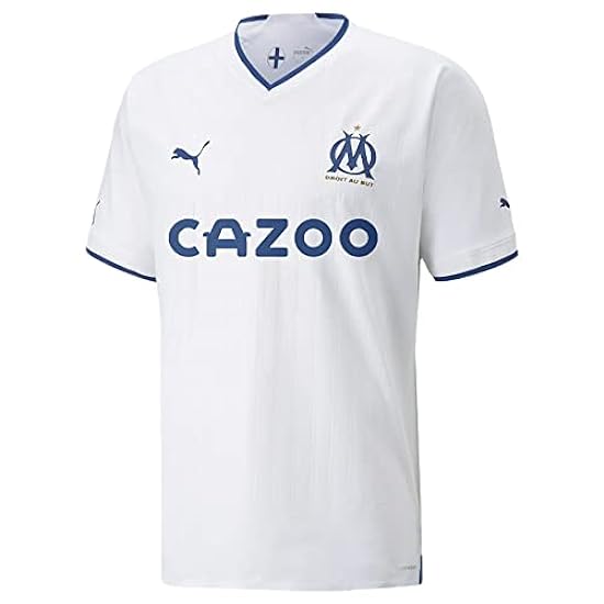 Puma 2022-2023 Marseille Authentic Home Football Soccer T-Shirt Maglia 207883317