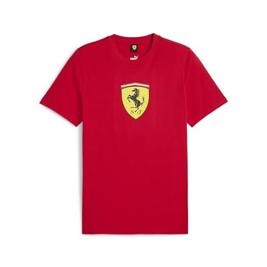 PUMA T-shirt Scuderia Ferrari Race Shield da uomo, ross