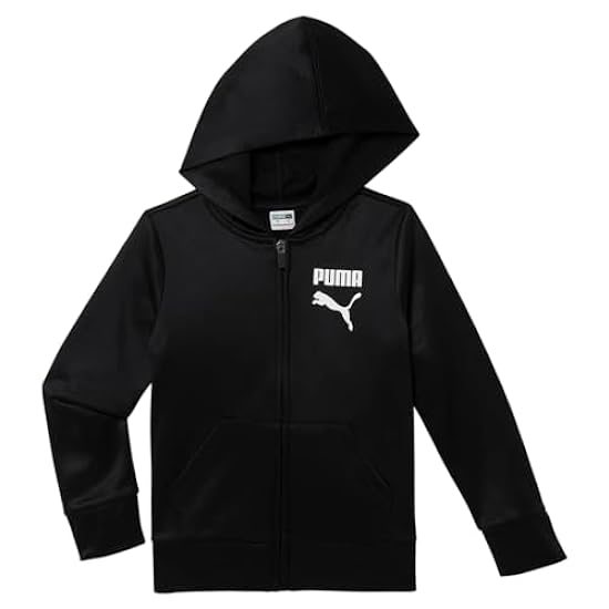 PUMA Toddler Boys Splatter Pack Zip Up Hoodie Casual Outerwear Casual Full Zip - Black - Size XS 083559320