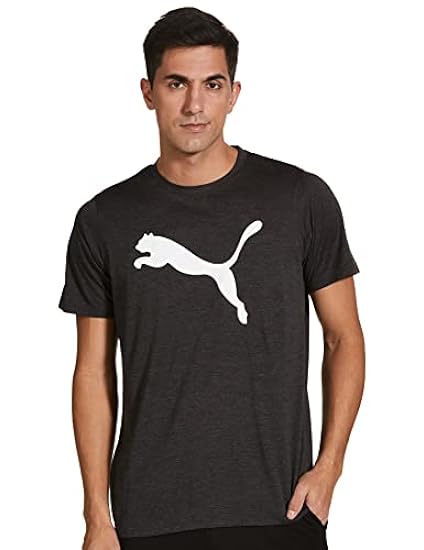 PUMA Uomo Tops T-Shirt da Allenamento a Maniche Corte Favourite Heather Cat Uomo L Dark Gray Heather 094975526