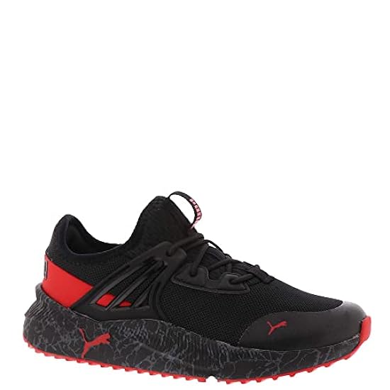 PUMA Pacer Future Marbleized AC PS Boys´ Toddler-Youth Sneaker 10.5 M US Little Kid Black-High Risk Red-Castlerock-Marble 141021487