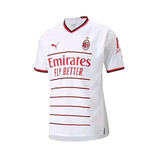 Puma AC Milan Secondo Kit Match 2022-2023, Maglia, White-Tango Red 118547394
