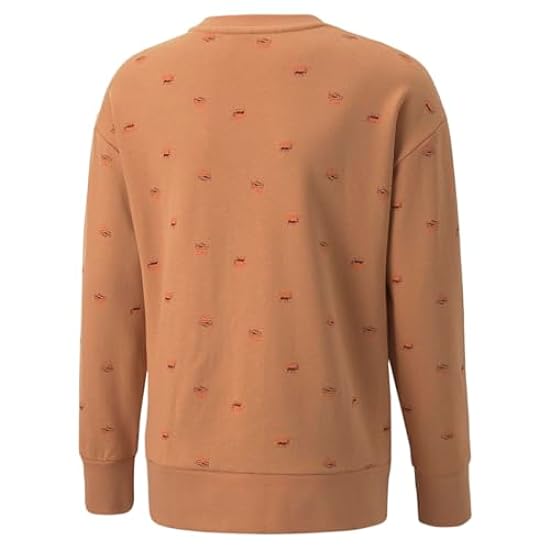 PUMA Kids Boys Aop Crew Neck Sweatshirt X Tinycottons Casual - Orange - Size 2T 210600819