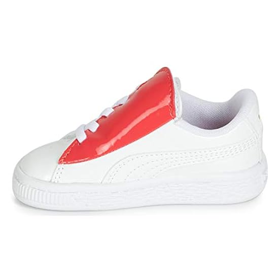PUMA Inf B Crush Patent AC.W-H Sneakers Filles Bianco -