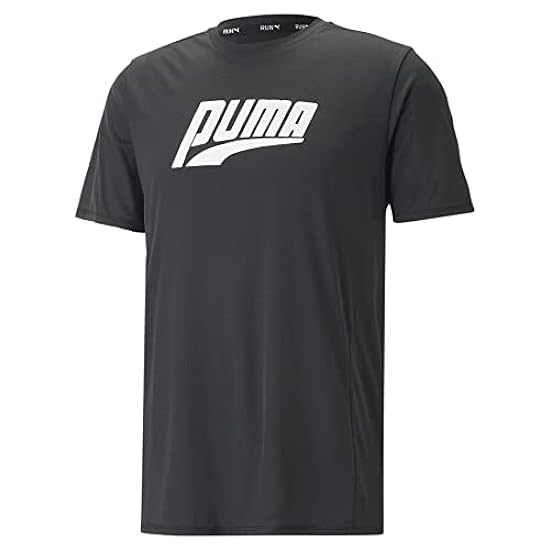 Puma Men Run Favorite Shortsleeve Graphic Abbigliamento da Running Running Shirts Black - XL 511117455