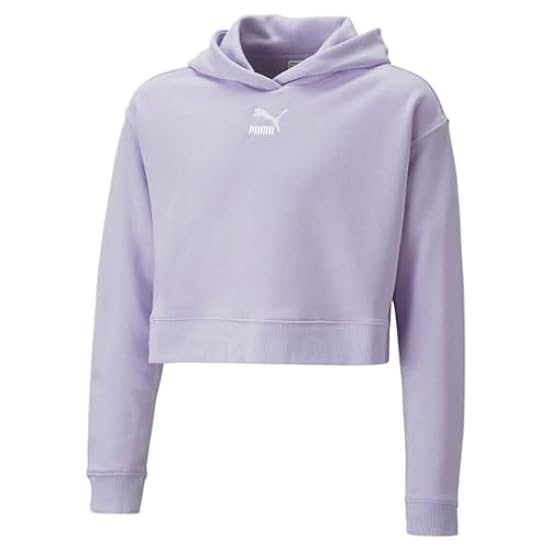 PUMA Kids Boys Classics Cropped Hoodie Casual Athletic Outerwear Casual Hoodie - Purple - Size XL 531416798