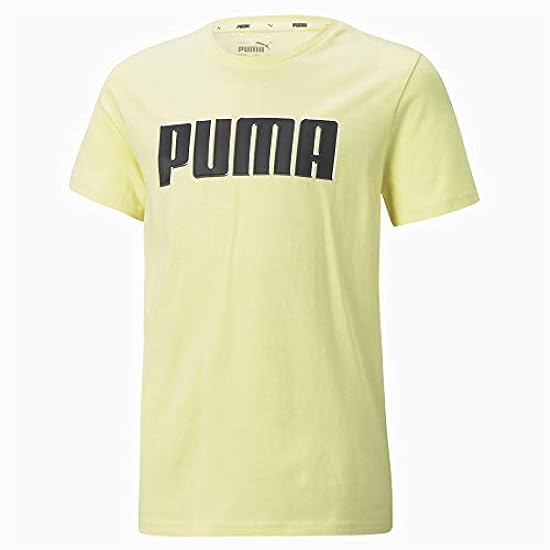 PUMA 585887 T-Shirt Junior Alpha Graphic Tee 40 Yellow Pear,7-8A 651150593