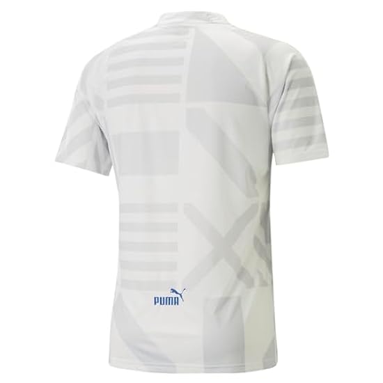 PUMA Mens Italy Away Prematch V Neck Short Sleeve Jersey Casual Lightweight - White - Size S 254496351