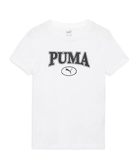 PUMA Squad Graphic Tee G Maglietta, Multicolore, 176 Ba