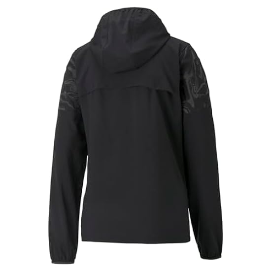 PUMA Womens Run Woven Q4 Jacket W Running Coats Jackets Outerwear Moisture Wicking - Black - Size L 940240712