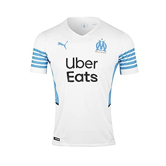 PUMA 2021-2022 Marseille Authentic Home Football Soccer T-Shirt Maglia 500206196