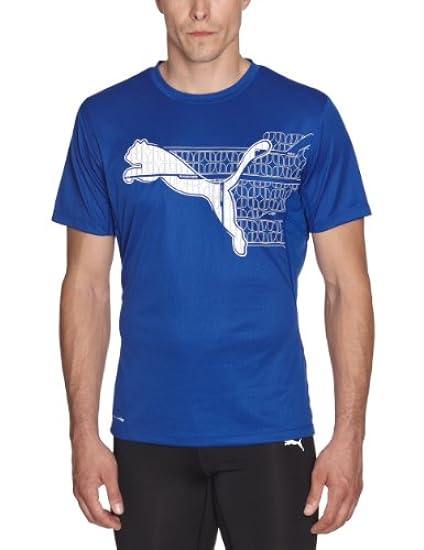 PUMA T-Shirt Ess Short - Sleeve Logo Maglietta Uomo 539634360