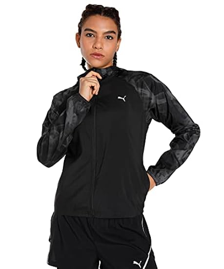 Puma Women Run Favorite All Over Print Woven Jacket Abbigliamento Da Running Running Jacket Black - 16 350662997