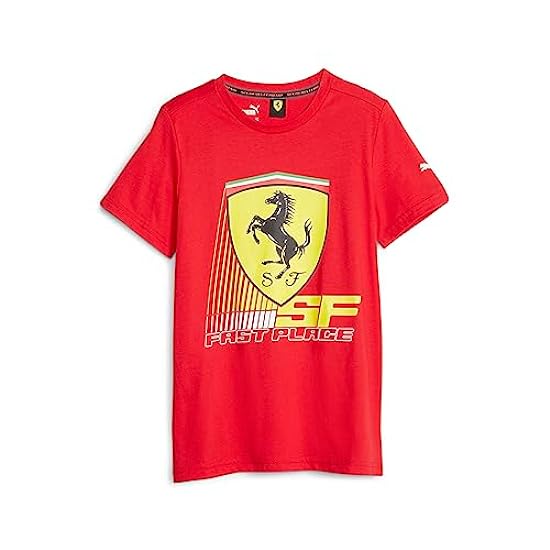 PUMA Kids´ Scuderia Ferrari Race Graphic Tee, Rosso Corsa-AH23, Small 901149547