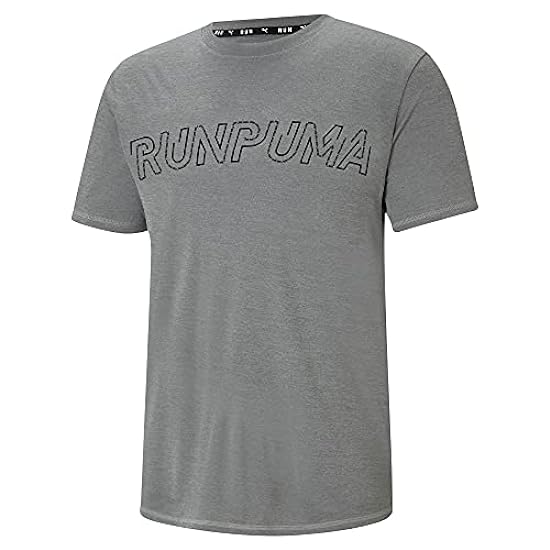PUMA Run Logo Short Sleeve Tee T-Shirt Uomo 898338740