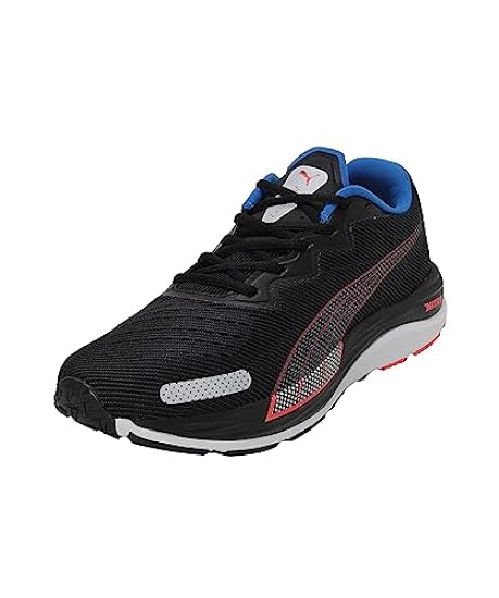 Puma Men Velocity Nitro 2 Neutral Running Shoe Running Shoes Black - Red 13 734908121