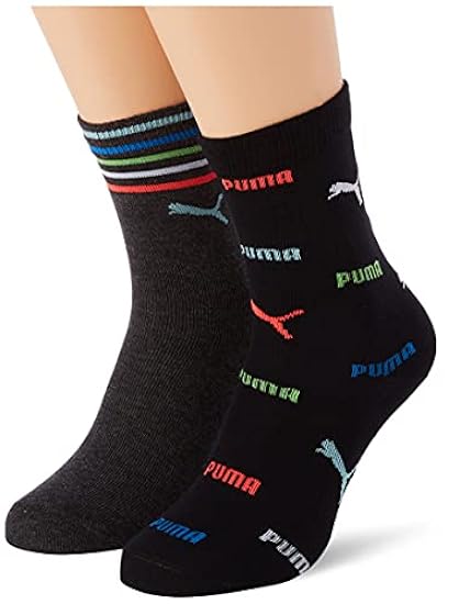 PUMA Children´s Over-Print Socks Confezione da 2 C