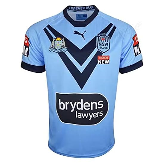 PUMA Maglietta da uomo blu a maniche corte NSW Blues 2021 State of Orgin Rugby 766217 01 903582052