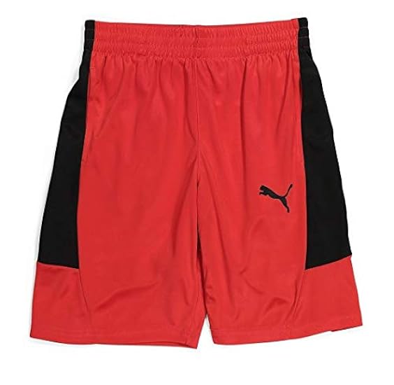 PUMA Boys´ Shorts, Side Red Black, XLarge (18-20) 784579638