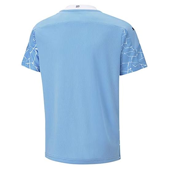 PUMA Maglia Ufficiale Stagione 20/21 Home Manchester City FC Replica da Bambino con Logo dello Sponsor T-Shirt Unisex Ragazzi 803843015