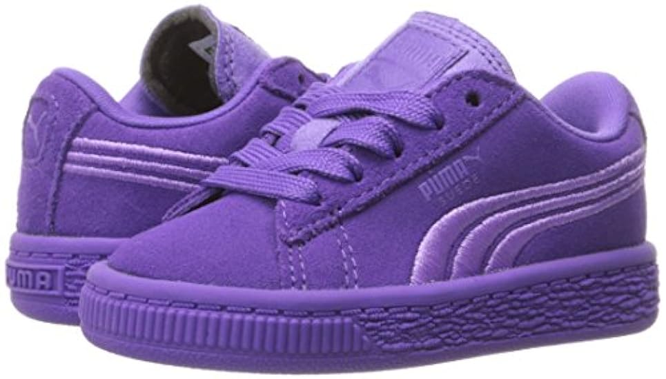 PUMA Girls´ Suede Classic Badge PS Sneaker Electric purple US 5c, Electric Purple, 5 M US Toddler 351037413