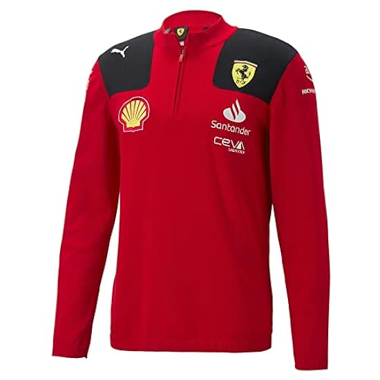 PUMA Scuderia Ferrari - 2023 Felpa Mezza Zip della Squadra 856005324