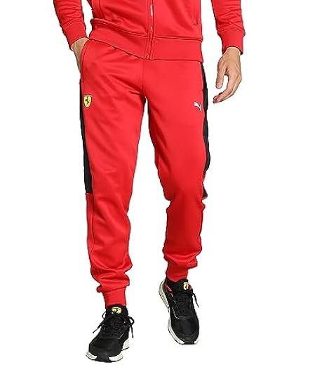 PUMA Pantaloni da allenamento Scuderia Ferrari Race MT7 - Corsa Rossa - Uomo - Taglia: 194854001