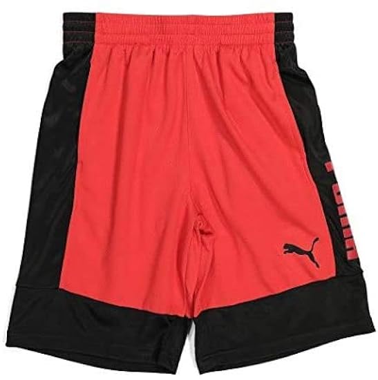 PUMA Boys´ Shorts, Rebel High Risk Red, XLarge (18-20) 060189951