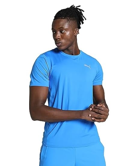 PUMA Men Run Cloudspun Shortsleeve Abbigliamento da Running Running Shirts Blue - XL 131921918