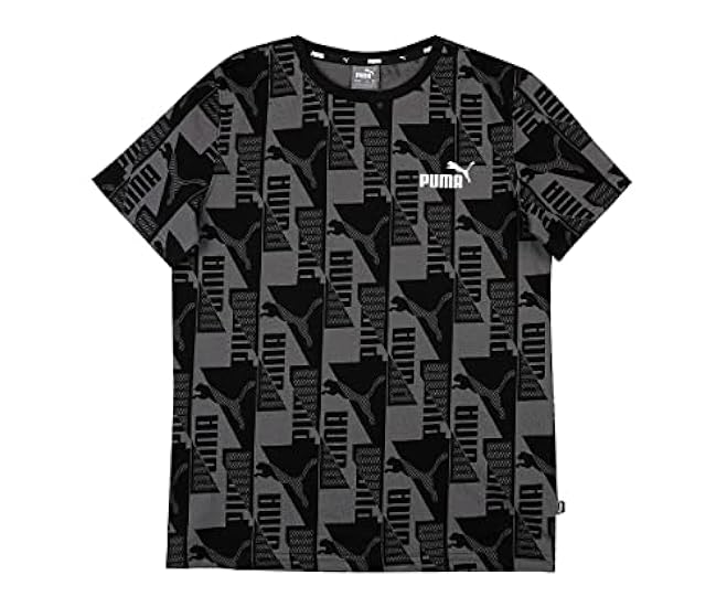 PUMA T-Shirt Noir/Grigio garçon Tee B Maglietta Bambini