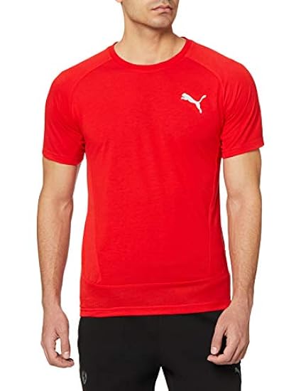 PUMA Evostripe Tee High Risk Red T-Shirt Uomo 636634432