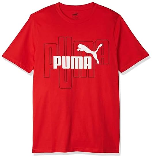 PUMA Graphics No. 1 Logo Tee Maglietta, Rosso, M Unisex