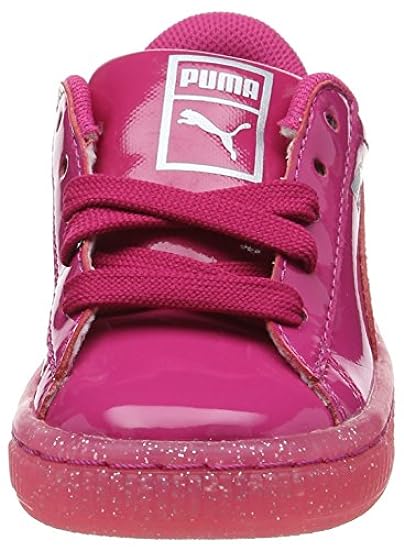 PUMA Basket Patent Iced Glitter Inf, Scarpe da Ginnastica Basse Unisex-Bambini e Ragazzi 183492550