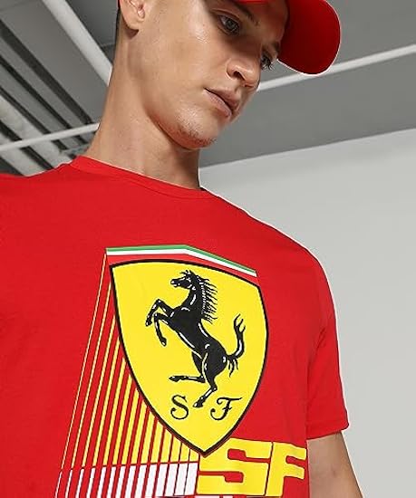 PUMA Ferrari Race Colored Big Shield Tee Maglietta Unisex-Adulto 832760403